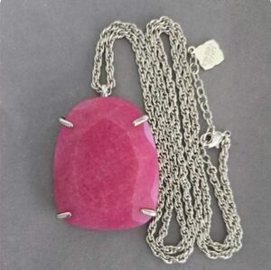 Kendra Scott Bubblegum Jade Adele Necklace RARE